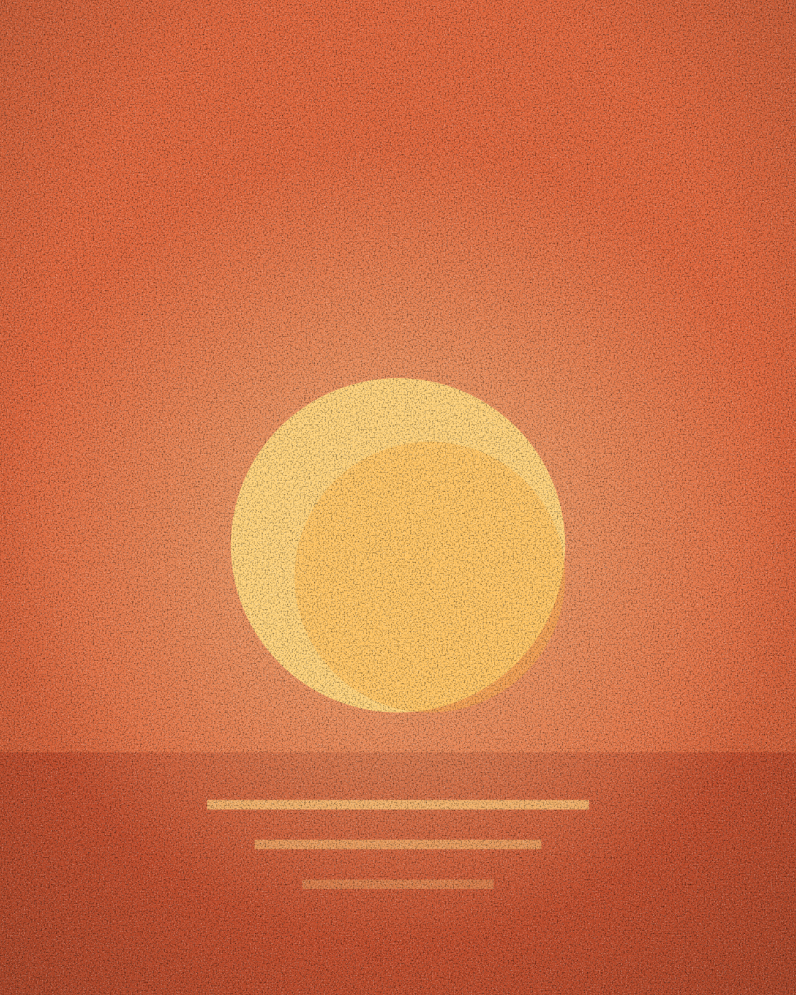 太陽タイプ(丙・ひのえ)のイメージ。海に昇る太陽。